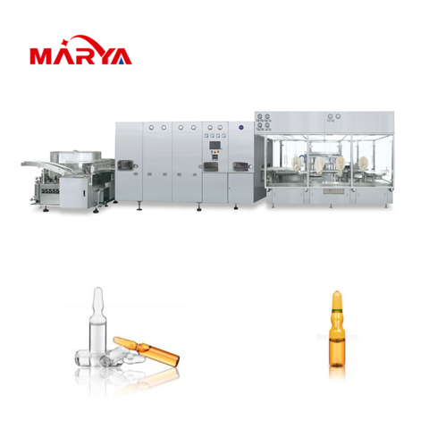 Machine de Remplissage et de Scellage d'Ampoules Certifiée CE Marya, Norme GMP pour la Production d'Injections et de Vaccins