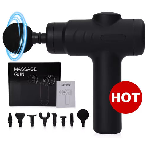 Fournisseur Pistolet de Massage Mini Électrique Rechargeable à Vibration, Fonctionnement Silencieux et Tête Chauffante pour la Maison