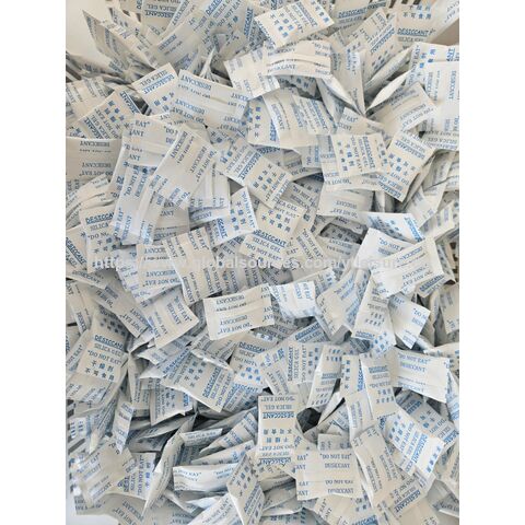 Sachets déshydratants de gel de silice de qualité alimentaire, absorbeur d'humidité, 0,5 g, 1 g, 2 g, 5 g, 12 g, 30 g