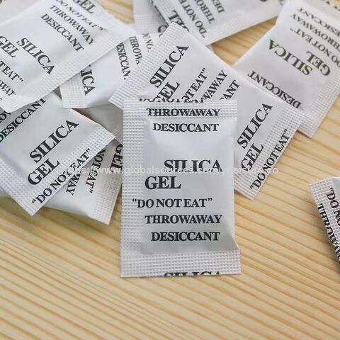 Sachets déshydratants de gel de silice de qualité alimentaire, absorbeur d'humidité, 0,5 g, 1 g, 2 g, 5 g, 12 g, 30 g