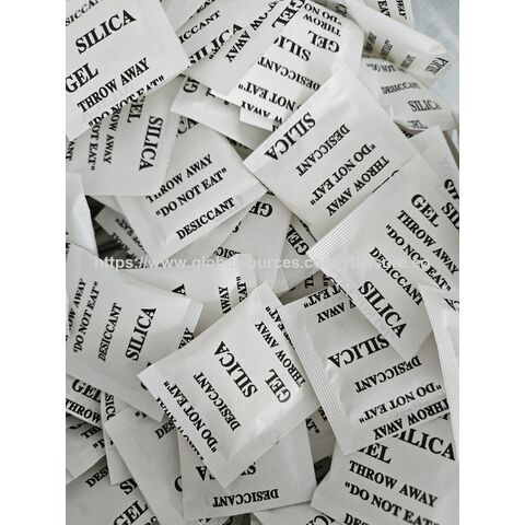 Sachets déshydratants de gel de silice de qualité alimentaire, absorbeur d'humidité, 0,5 g, 1 g, 2 g, 5 g, 12 g, 30 g