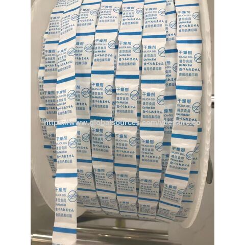 Sachets déshydratants de gel de silice de qualité alimentaire, absorbeur d'humidité, 0,5 g, 1 g, 2 g, 5 g, 12 g, 30 g