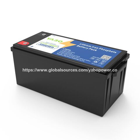 Batterie au Lithium Solaire YABO 12V 460Ah - Stockage Essentiel Haute Capacité pour Systèmes d'Alimentation de Secours pour Toute la Maison