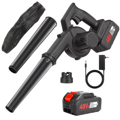 Aspirador portátil de alta potencia con batería de litio de 21 V, soplador de hojas eléctrico, aspirador inalámbrico de plástico industrial/para jardín/bricolaje