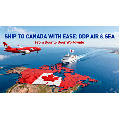 Linha especial de frete aéreo e marítimo internacional para carga grande para o Canadá - DDP (Entregue com direitos pagos)