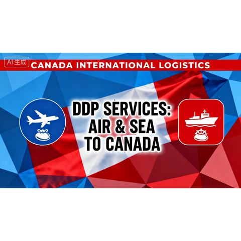Linha especial de frete aéreo e marítimo internacional para carga grande para o Canadá - DDP (Entregue com direitos pagos)