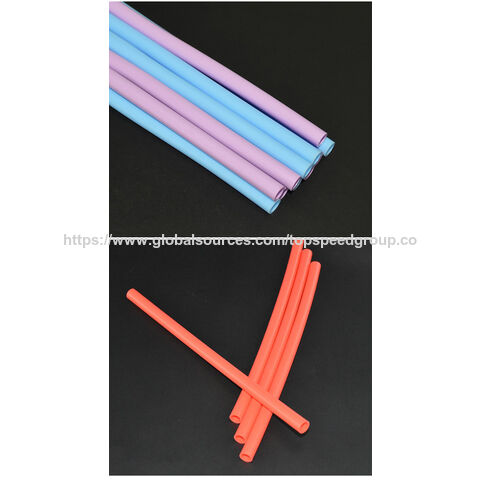 Bendable large silicone straws food grade silicone straw Suitable for 40oz Cup set with silicone straw set Customized size