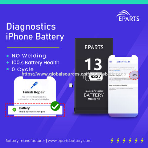 Originalteile iOS26.2 Kompatibler 100% Gesundheits-Akku für iPhone 11 - 16 Pro Max Diagnose-Akku
