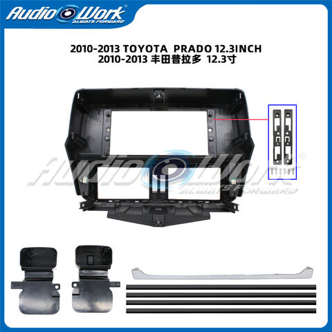 12,3-Zoll-Touchscreen für Android Autoradio DVD-Player Stereo Navigation Rahmen für 2010-2013 TOYOTA-PRADO Rahmen