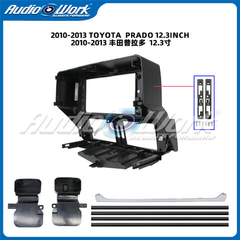 12,3-Zoll-Touchscreen für Android Autoradio DVD-Player Stereo Navigation Rahmen für 2010-2013 TOYOTA-PRADO Rahmen