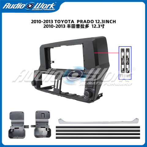 12,3-Zoll-Touchscreen für Android Autoradio DVD-Player Stereo Navigation Rahmen für 2010-2013 TOYOTA-PRADO Rahmen