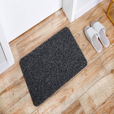 Alfombra de entrada de césped resistente con respaldo de TPE, uso exterior para raspar suciedad y barro, tapete para todo clima