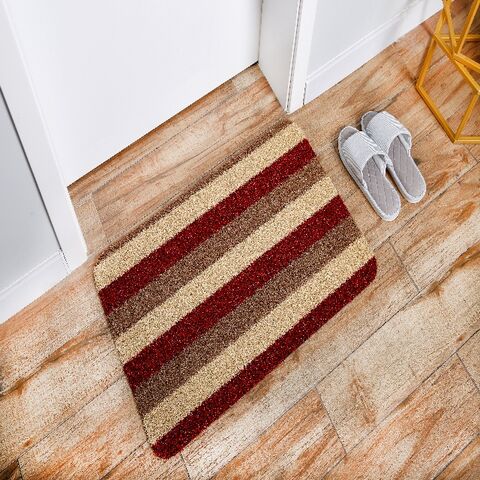 Alfombra de entrada de césped resistente con respaldo de TPE, uso exterior para raspar suciedad y barro, tapete para todo clima