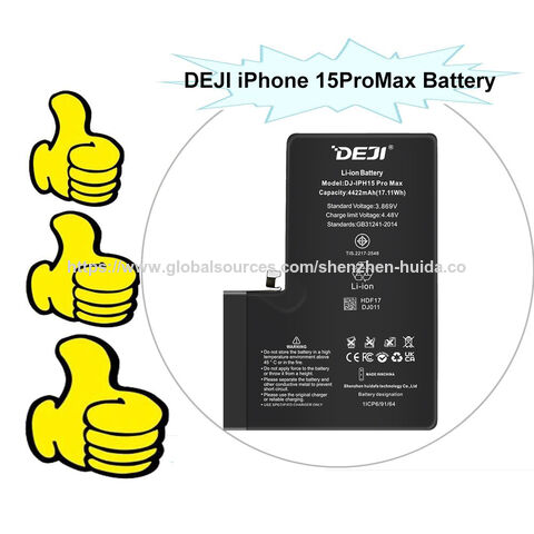 DEJI Nova Chegada Bateria de Substituição de Célula de Alta Qualidade Sem Flex Para iPhone 15 Sem Pop-ups Para Reparo ou Peça Desconhecida