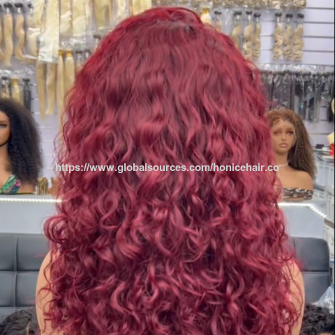 Peruca Frontal de Lace Transparente 13x4, Peruca Ondulada com Ondas de Água, Peruca Cacheada de 18 Polegadas