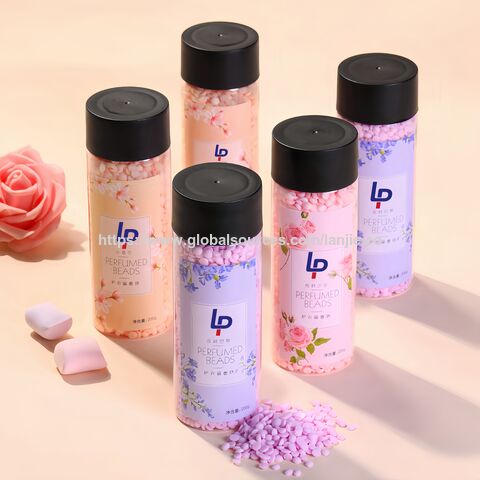 Perles d'amélioration de parfum de lavage style paradis couleur pêche, parfum longue durée et billes antibactériennes