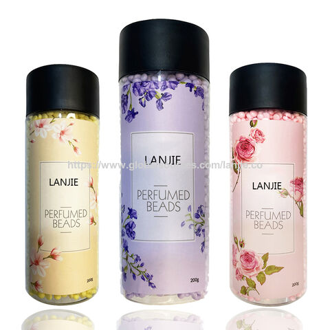 Perles d'amélioration de parfum de lavage style paradis couleur pêche, parfum longue durée et billes antibactériennes