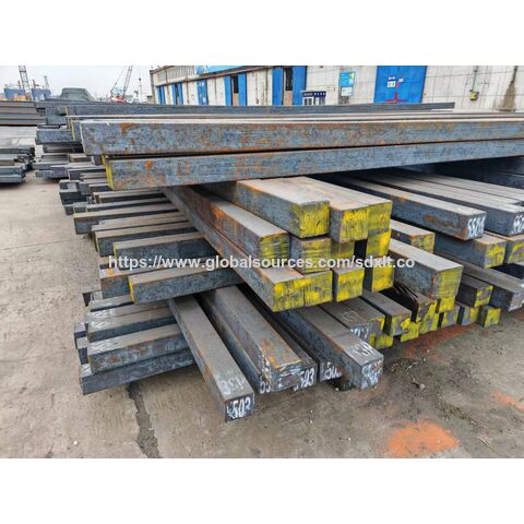 Quadratstab 150mm aus Kohlenstoffstahl - Massive, glatte Vierkantstäbe aus Eisen