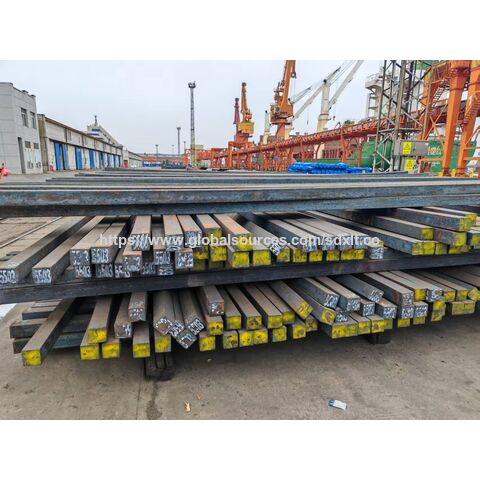 Quadratstab 150mm aus Kohlenstoffstahl - Massive, glatte Vierkantstäbe aus Eisen