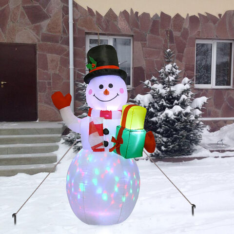 Ornement Gonflable Personnalisé d'Halloween et de Noël, Décoration de Jardin de Noël, Boule Gonflable, Moule Bonhomme de Neige Intérieur et Extérieur