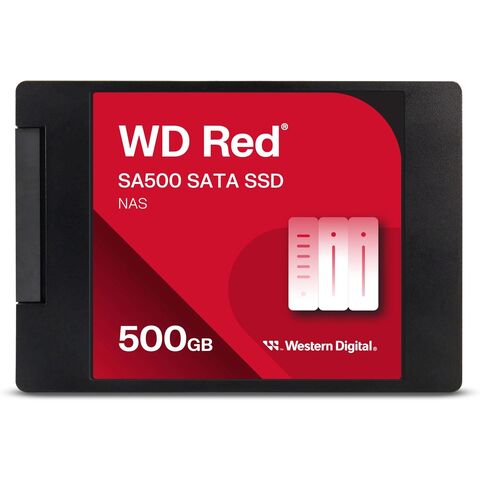 2TB WD Red SA500 NAS 3D NAND Internal SSD Solid State Drive - SATA III 6 Gb/s, 2.5"/7mm, Up to 560 MB/s