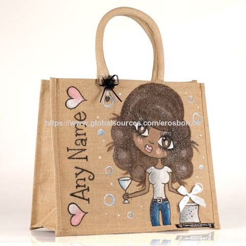 Saco de juta, Sacola, Saco promocional, Saco de compras, Saco sofisticado, Disponível em vários logotipos e designs, Adequado para fins de presente, OEM