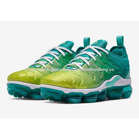 Vapor Max Vapormax Plus Yellow Green Blue Running Shoes Nike Air