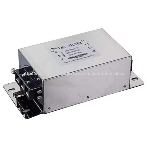 Filtre CEM de ligne 65A avec certification CE pour filtre EMI de servomoteur, filtre d'entrée 220V