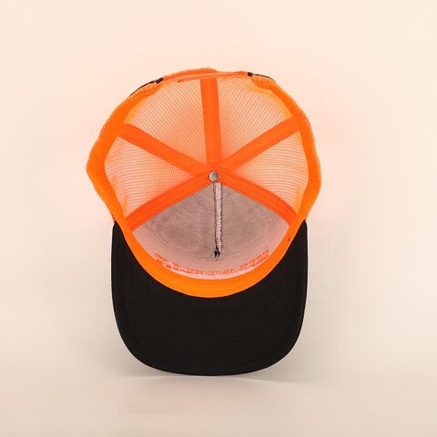 Casquette de camionneur 6 panneaux en coton de haute qualité OEM, casquette en maille brodée d'usine pour la pêche à la plage