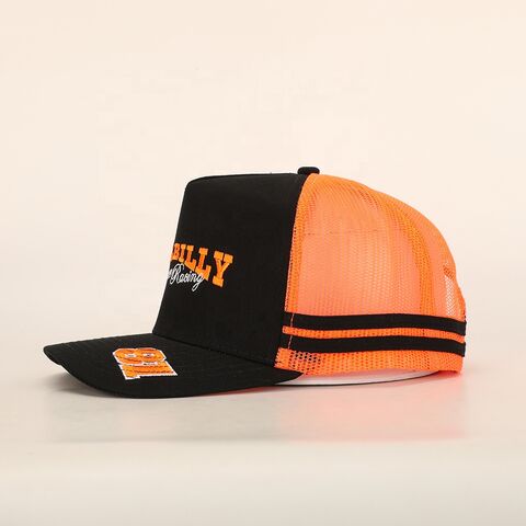 Casquette de camionneur 6 panneaux en coton de haute qualité OEM, casquette en maille brodée d'usine pour la pêche à la plage