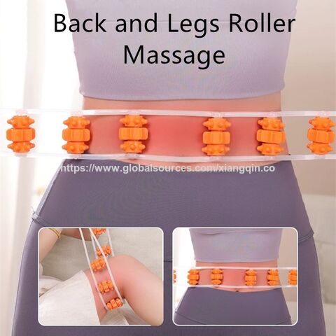 Outils de Massage à Rouleaux Professionnels pour la Thérapie du Dos, Ceinture de Massage Anti-Cellulite pour le Dos, Soulagement des Douleurs Musculaires du Corps, du Dos, du Cou et des Jambes