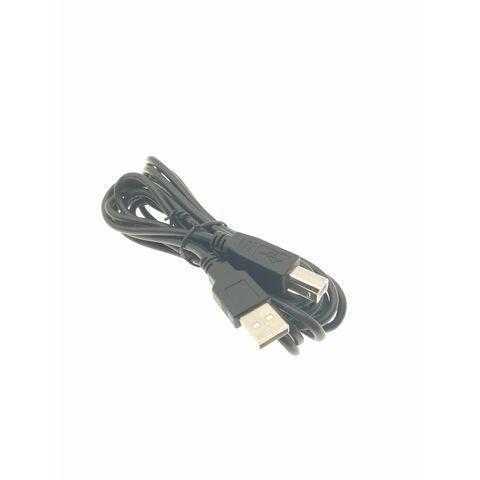 USB 2.0 A-zu-B-Druckerkabel 2m, elastisches PVC schwarz, USB 2.0 A Stecker auf B Stecker Kabel für Drucker