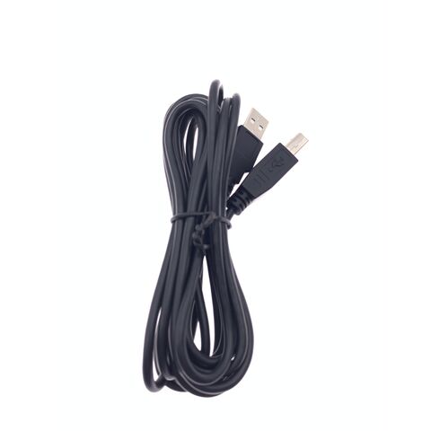 USB 2.0 A-zu-B-Druckerkabel 2m, elastisches PVC schwarz, USB 2.0 A Stecker auf B Stecker Kabel für Drucker