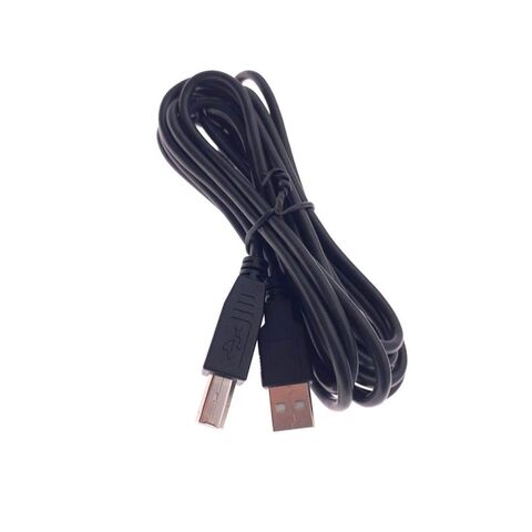 USB 2.0 A-zu-B-Druckerkabel 2m, elastisches PVC schwarz, USB 2.0 A Stecker auf B Stecker Kabel für Drucker
