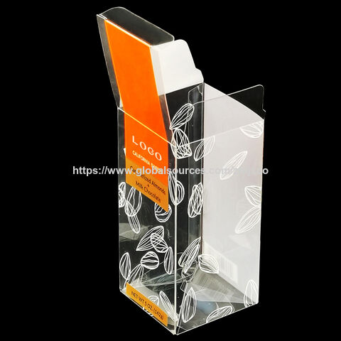 Boîte de vente au détail transparente en PVC sur mesure pour emballage cosmétique, boîte en plastique pliante, boîte en PET transparente