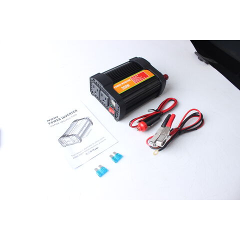 BYGD Inversor de corriente modificado de 200W 12/24V a 220V/110V 50/60Hz, inversor solar, enchufe universal/Euro/EE. UU./Reino Unido