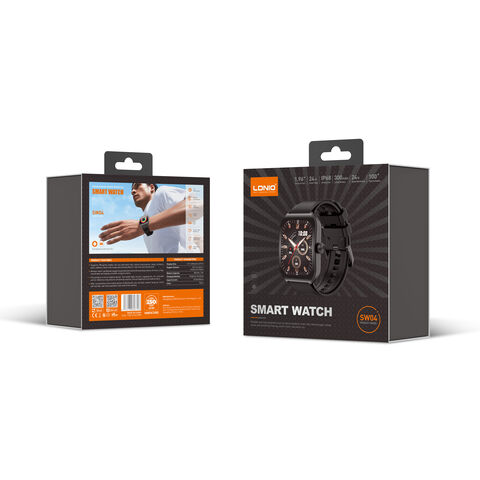 LDNIO SW04 Smartwatch mit 1,96 Zoll Amoled Display, IP68 Wasserdicht, GPS-Tracking, Blutdruckmessung für die Gesundheit