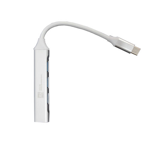 HUB Dockingstation Adapter 4-in-1 Aluminiumlegierung Typ C Hub für Handy & Laptop OEM auf Lager