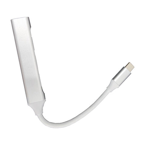 HUB Dockingstation Adapter 4-in-1 Aluminiumlegierung Typ C Hub für Handy & Laptop OEM auf Lager