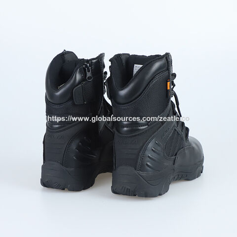OEM Botas tácticas para hombre de 8 pulgadas, botas de combate ligeras, botas militares de cuero de gamuza duraderas, botas de desierto