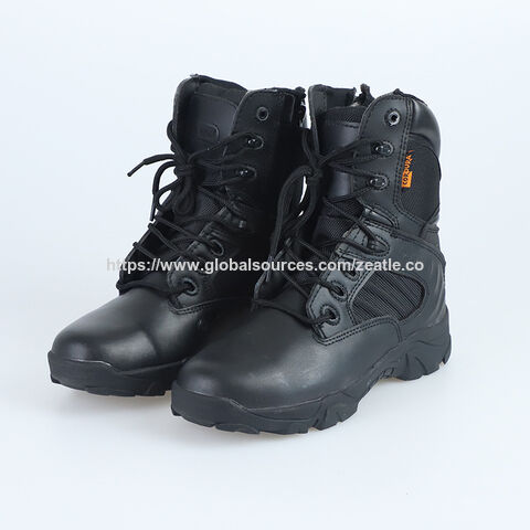 OEM Botas tácticas para hombre de 8 pulgadas, botas de combate ligeras, botas militares de cuero de gamuza duraderas, botas de desierto