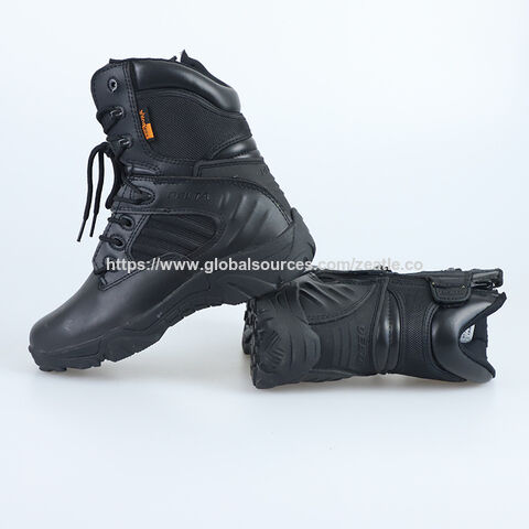 OEM Botas tácticas para hombre de 8 pulgadas, botas de combate ligeras, botas militares de cuero de gamuza duraderas, botas de desierto