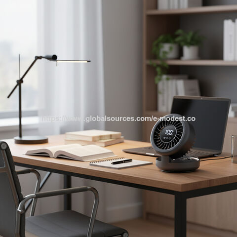 مروحة تبريد محمولة USB قابلة لإعادة الشحن مع جهاز تحكم عن بعد، مناسبة للاستخدام الداخلي والخارجي