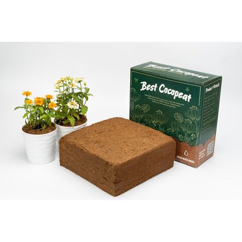 Bloc de Coco Peat 5kg - Fibre de Coco Cocopeat de Noix de Coco pour Agriculture et Jardinage