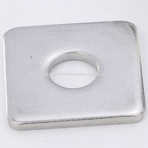 Hersteller Kundenspezifische Edelstahl SS304 Flache Vierkantunterlegscheibe Hochfest GB Standard Vierkantunterlegscheiben mit Loch