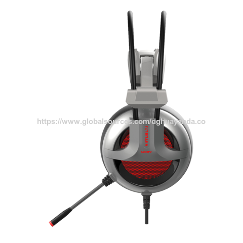 JIN DUN M08V Modische & beliebte hochwertige PC-Gaming-Headsets mit 7.1 Surround Sound, Dural-Kopfband und geringem Gewicht