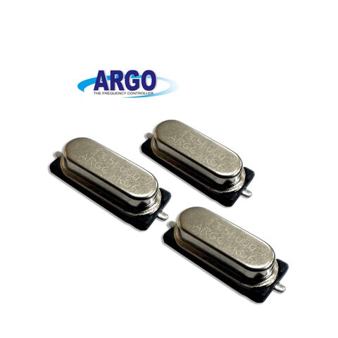 SMD-Kristallresonator S49SS mit 10mW Ansteuerspannung und 3,2 bis 30MHz Frequenz