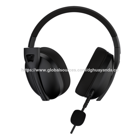 JINDUN H5L Casque Gaming Filaire Pliable avec Compatibilité Multiplateforme, Oreillettes à Mémoire de Forme Souples, Bandeau Confortable - Noir
