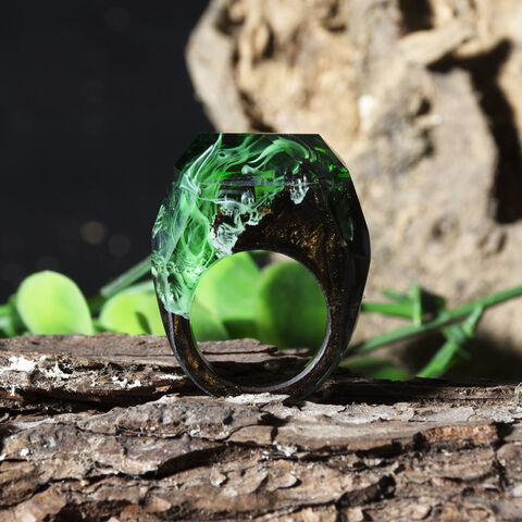 Bois Bague Bague Resine Epoxy Achetez En Gros Bague En Bois