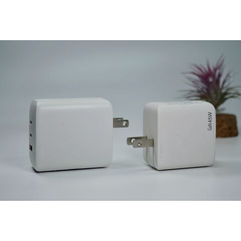 100W GaN USB C PD Ladegerät mit QC3.0, austauschbaren Stecker (US/UK/EU/AU) für Laptop, Tablet und Telefon